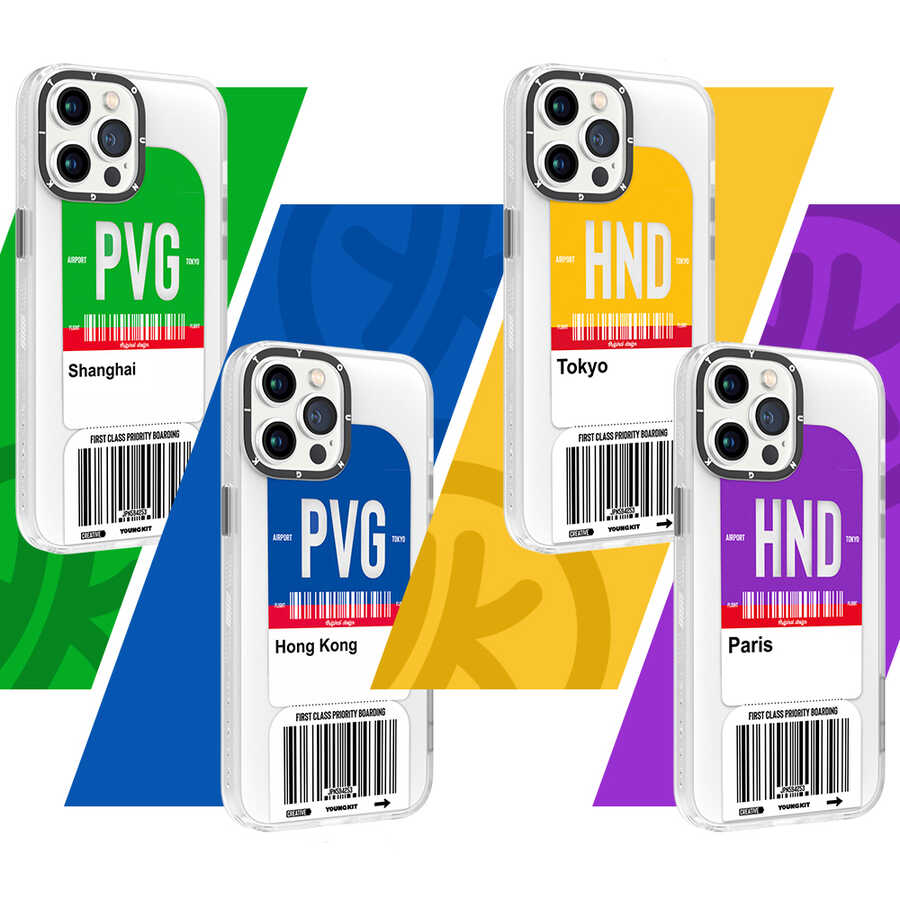 Apple iPhone 13 Pro Kılıf YoungKit Any Time Trip Serisi Kapak CL027 Paris