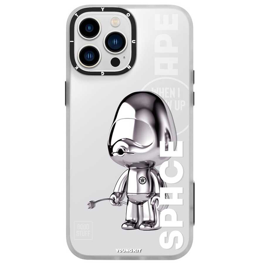 Apple iPhone 13 Pro Kılıf YoungKit Klasik Serisi Kapak CL001 Astronaut