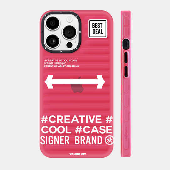 Apple iPhone 13 Pro Kılıf YoungKit Luggage FireFly Serisi Kapak Mavi Açık