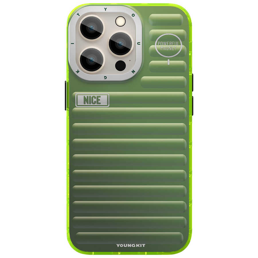 Apple iPhone 13 Pro Kılıf YoungKit Plain Coloured Serisi Kapak Mavi