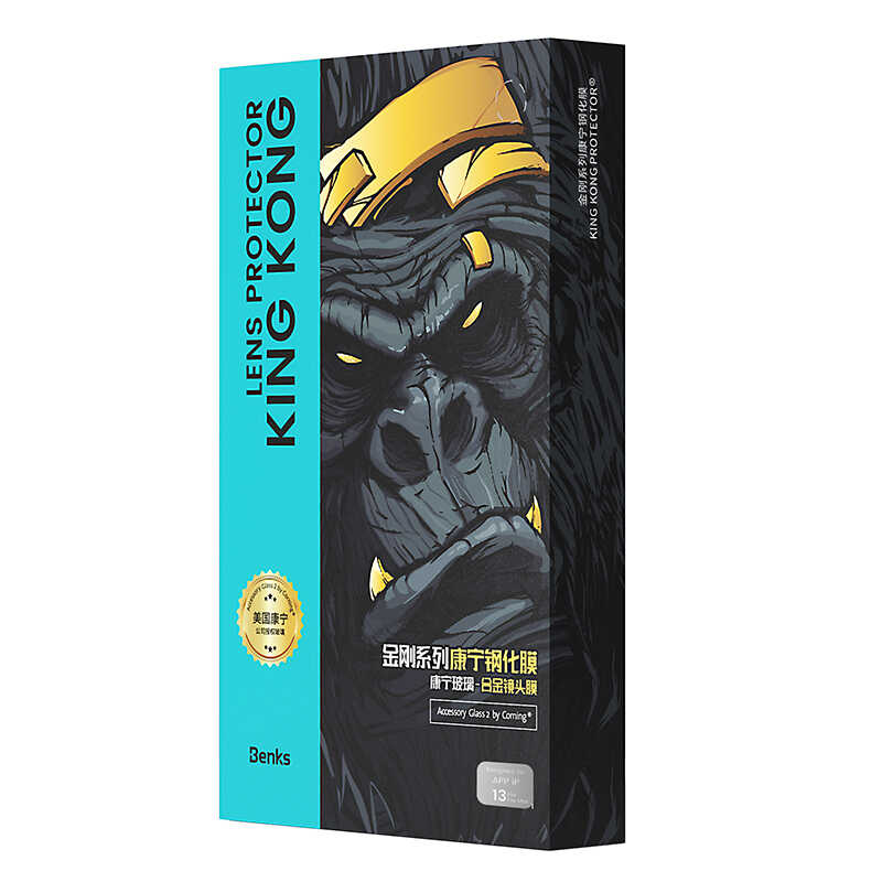Apple iPhone 13 Pro Max Benks King Kong Kamera Lens Koruyucu Siyah
