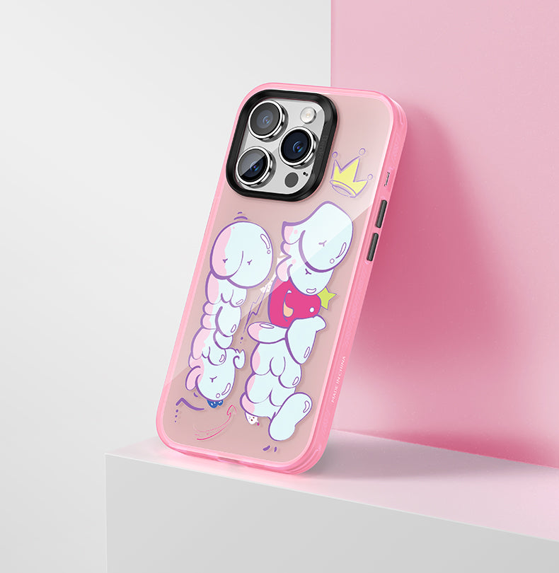 Apple iPhone 13 Pro Max Kılıf Airbagli TPU Yazı Temalı Benks Dynamic New Kapak Pembe