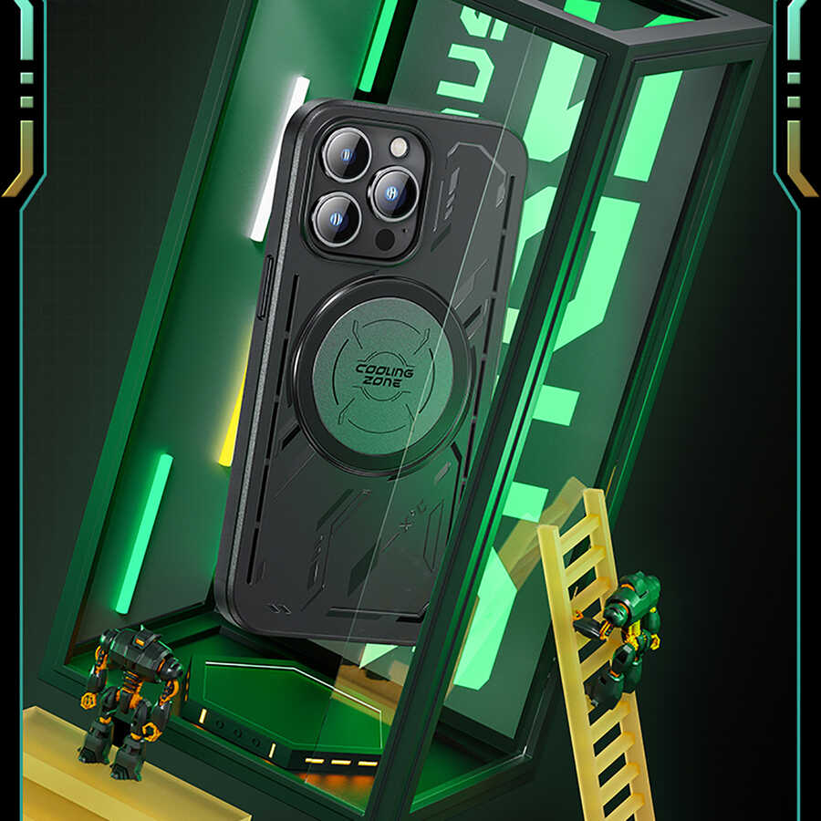 Apple iPhone 13 Pro Max Kılıf Benks Isınmayı Önleyici Magnetic Oyuncu Telefon Kılıfı Siyah