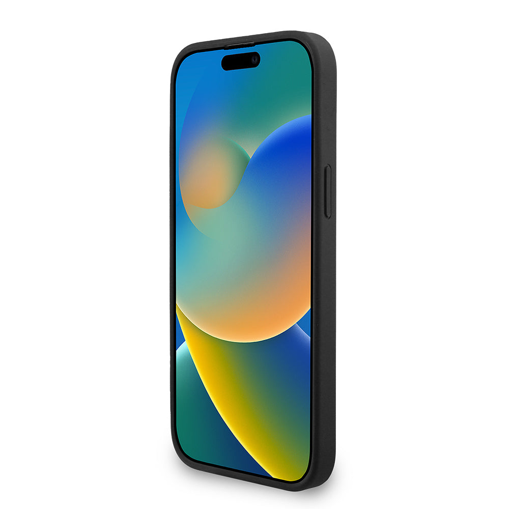 Apple iPhone 13 Pro Max Kılıf Guess Orjinal Lisanslı M-safe Şarj Özellikli PU Deri Bilek Askı İpli Yazı Logolu Kapak Kahverengi