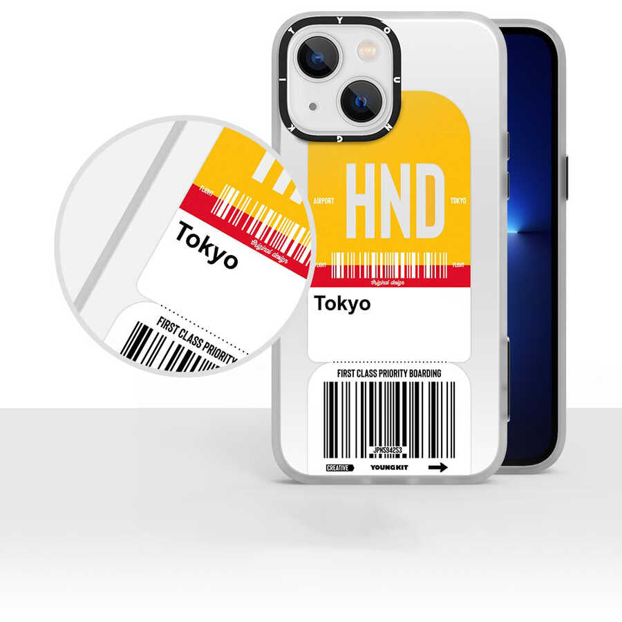 Apple iPhone 13 Kılıf YoungKit Any Time Trip Serisi Kapak CL027 Paris