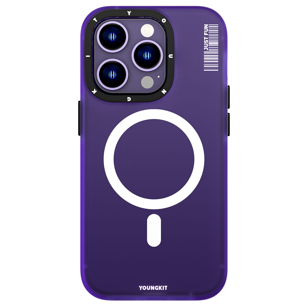 Apple iPhone 13 Pro Max Kılıf M-safe Şarj Özellikli Youngkit Colored Sand Serisi Kapak Mavi