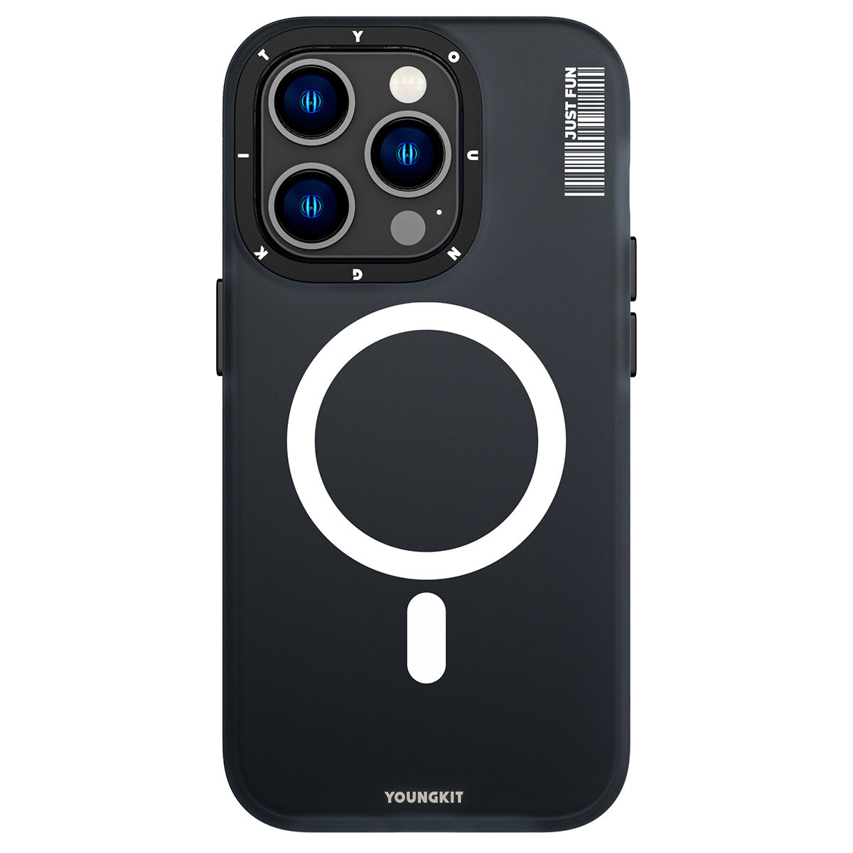 Apple iPhone 13 Pro Max Kılıf M-safe Şarj Özellikli Youngkit Colored Sand Serisi Kapak Mavi