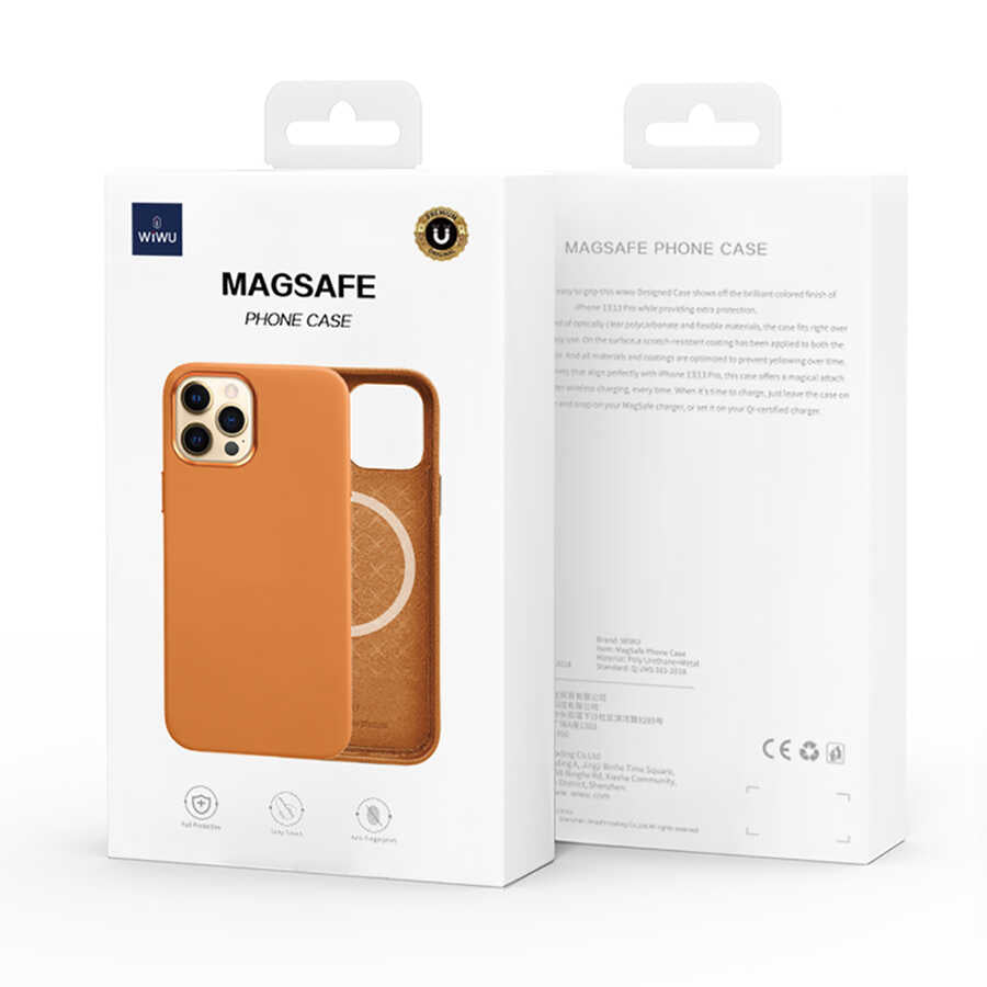 Apple iPhone 13 Pro Max Kılıf Wiwu M-safe Magnetic Kapak Siyah