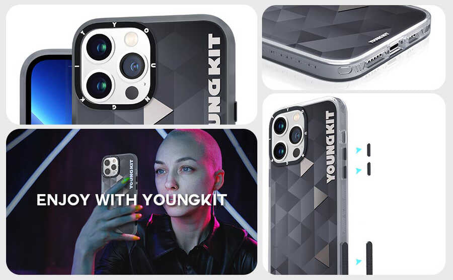 Apple iPhone 13 Pro Max Kılıf YoungKit Klasik Serisi Kapak CL001 Astronaut