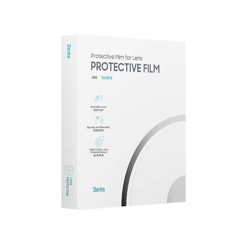 Apple iPhone 14 Benks New KR Kamera Lens Koruyucu Siyah