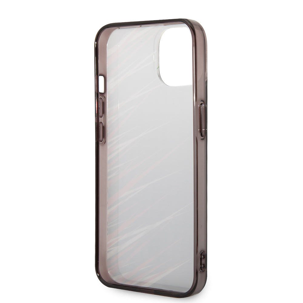 Apple iPhone 14 Kılıf Ferrari Orjinal Lisanslı Baskı Logolu Çimen Desenli Kapak Sarı