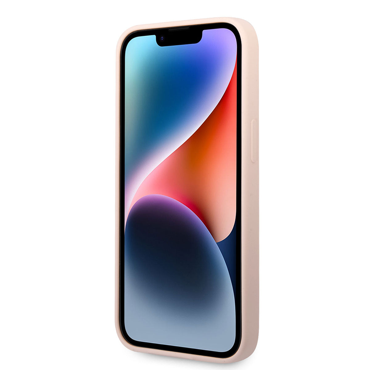 Apple iPhone 14 Kılıf Karl Lagerfeld Silikon Choupette Dizayn Kapak Pembe