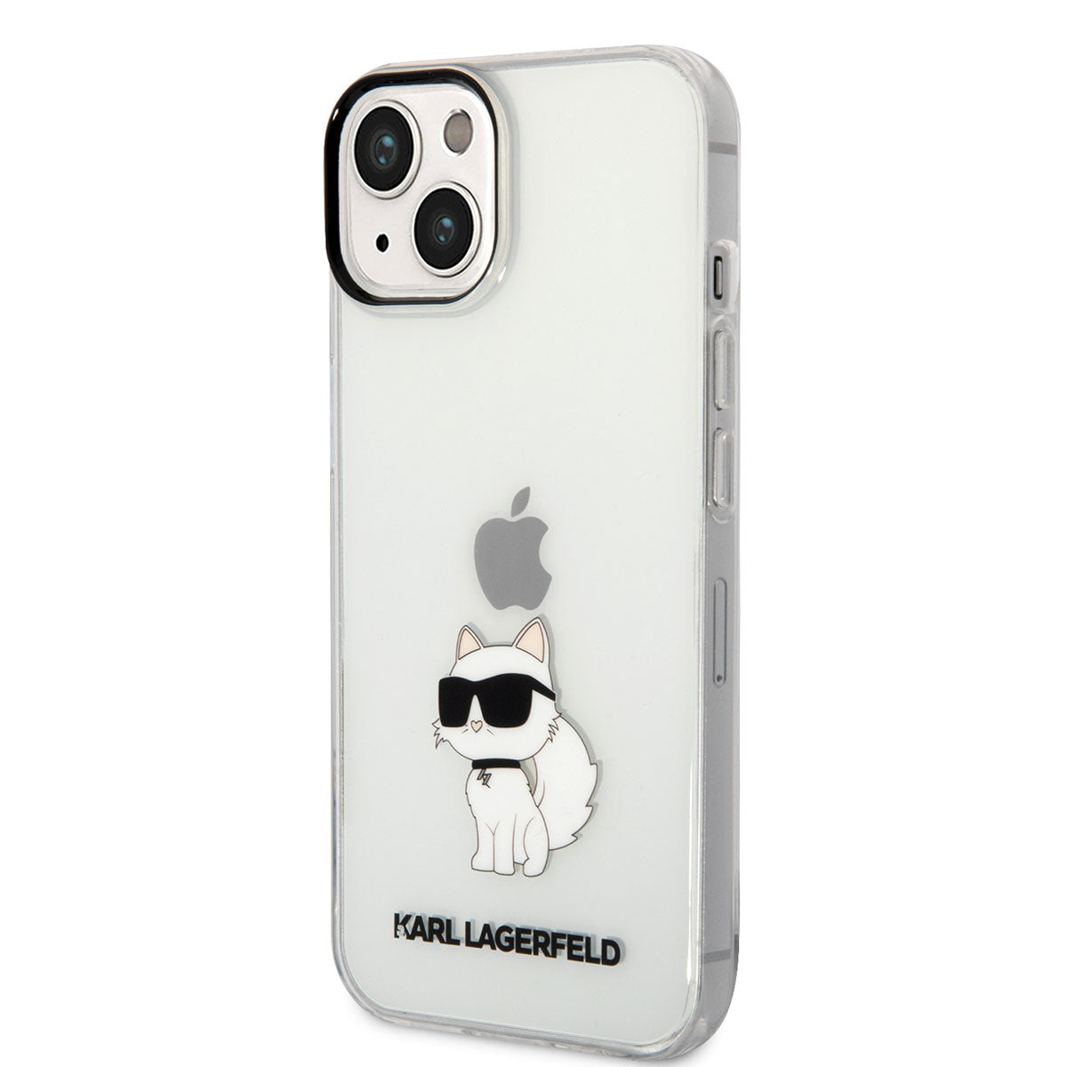 Apple iPhone 14 Kılıf Karl Lagerfeld Transparan Choupette Dizayn Kapak Renksiz