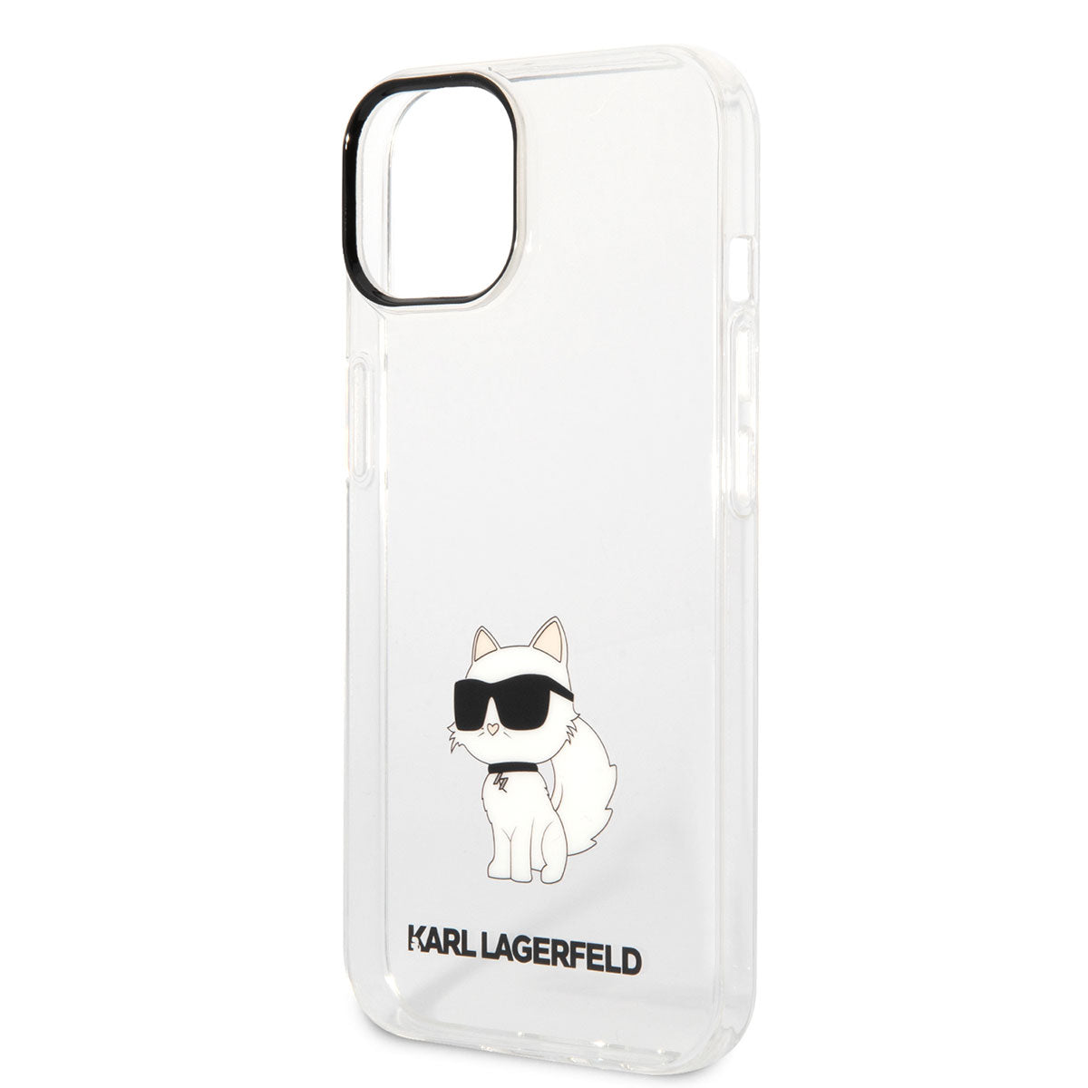 Apple iPhone 14 Kılıf Karl Lagerfeld Transparan Choupette Dizayn Kapak Renksiz