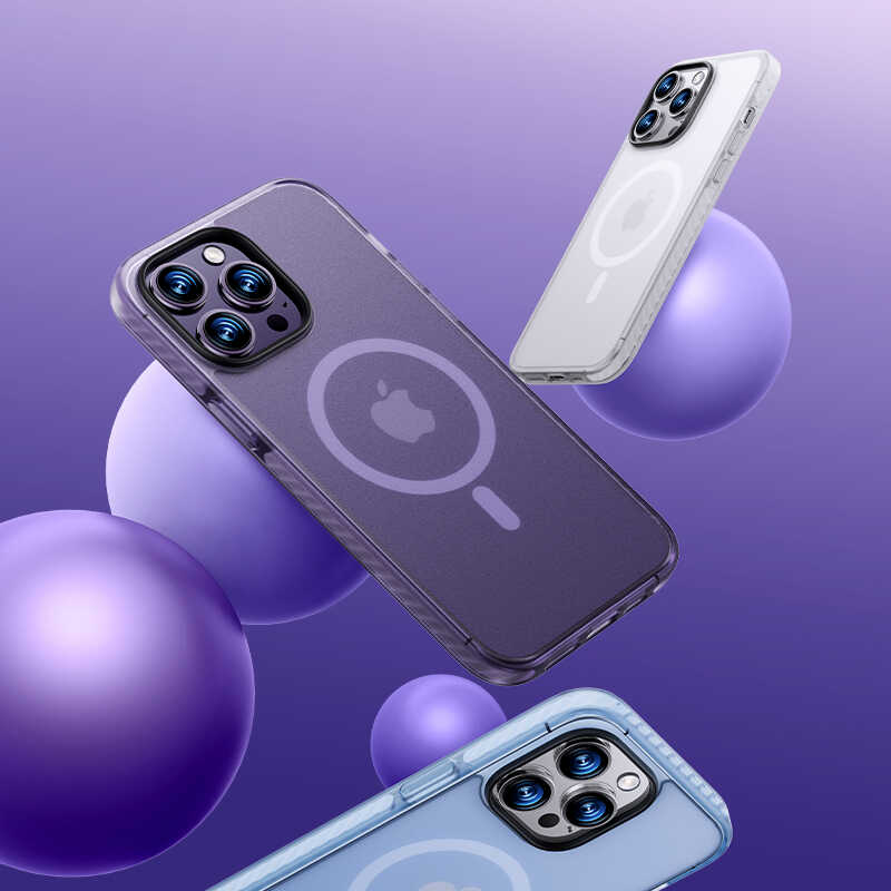 Apple iPhone 14 Kılıf Kenarları Silikon Airbagli Mat Arka Yüzey Benks Icesand Kapak Siyah