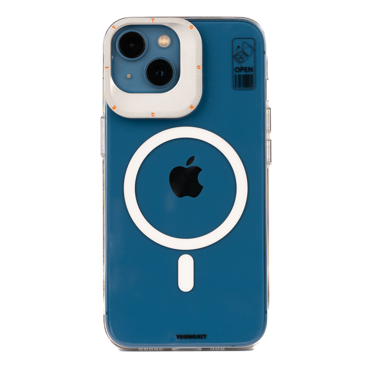 Apple iPhone 14 Kılıf M-safe Şarj Özellikli Standlı YoungKit Hermit Bracket Serisi Kapak Derin Mor