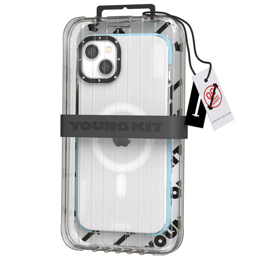 Apple iPhone 14 Kılıf M-safe Şarj Özellikli YoungKit Exquisite Serisi Kapak Pembe