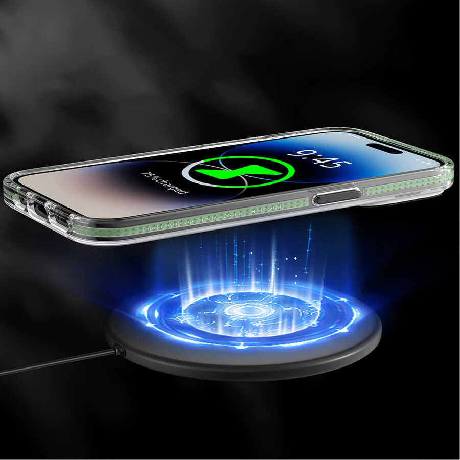 Apple iPhone 14 Kılıf M-safe Şarj Özellikli YoungKit Kamuflaj Serisi Kapak Yeşil