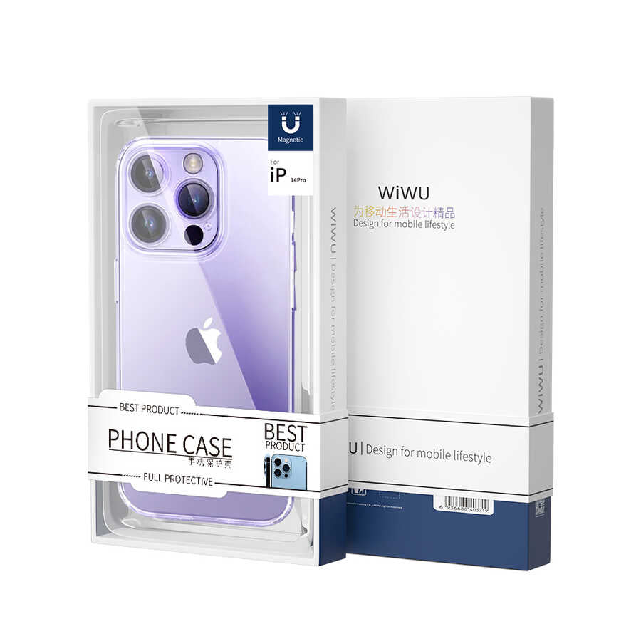 Apple iPhone 14 Kılıf Şeffaf Airbag Tasarımlı Wiwu ZCC-108 Concise Serisi Kapak Renksiz