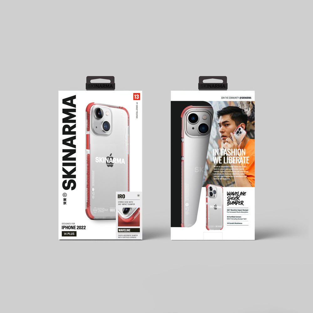 Apple iPhone 14 Kılıf SkinArma Şeffaf Airbag Tasarımlı Iro Kapak Mor