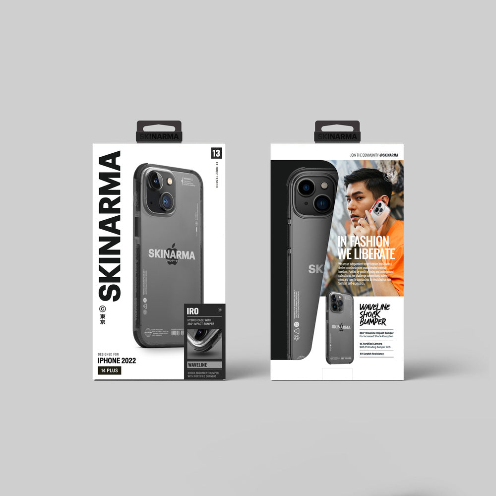 Apple iPhone 14 Kılıf SkinArma Şeffaf Airbag Tasarımlı Iro Kapak Mor