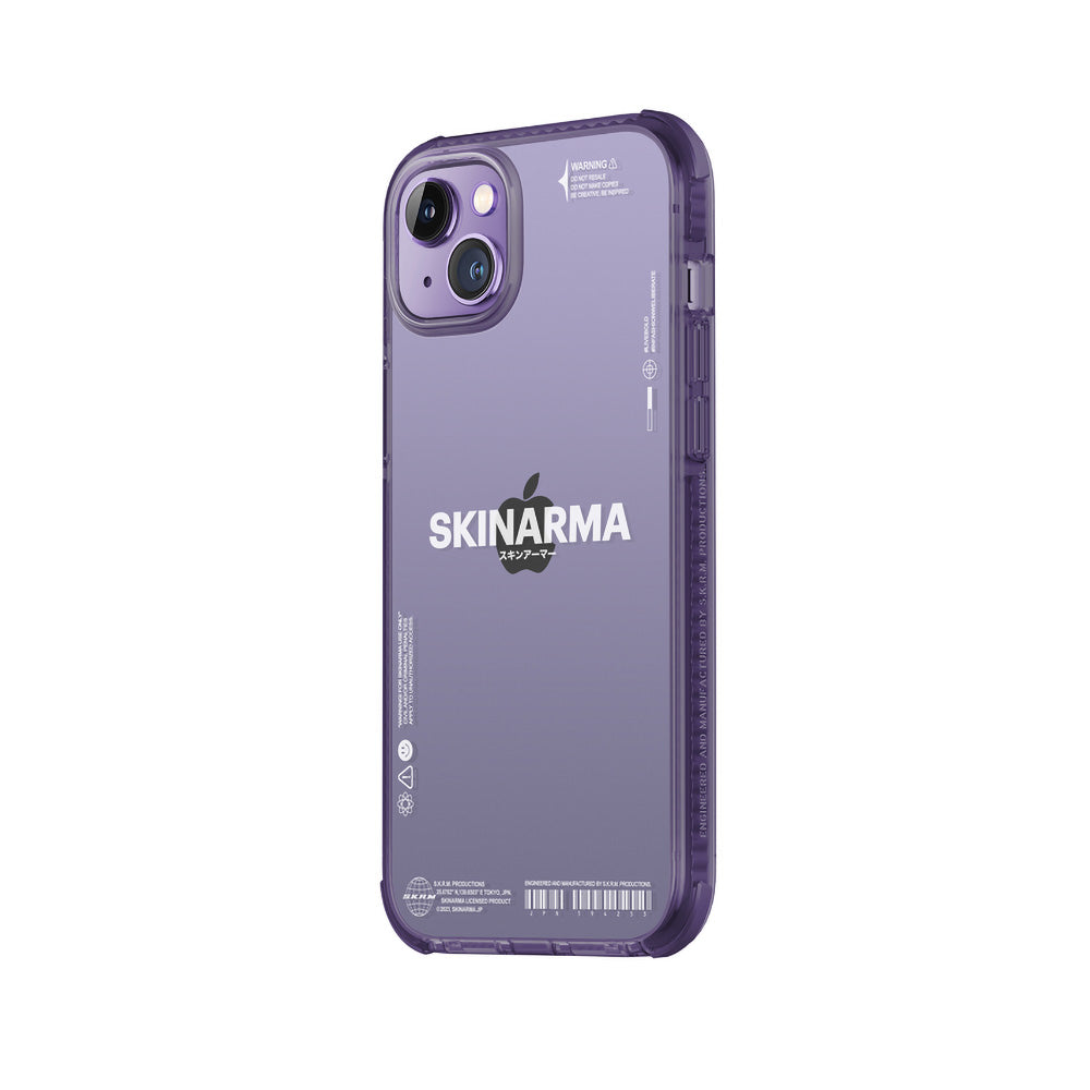 Apple iPhone 14 Kılıf SkinArma Şeffaf Airbag Tasarımlı Iro Kapak Mor