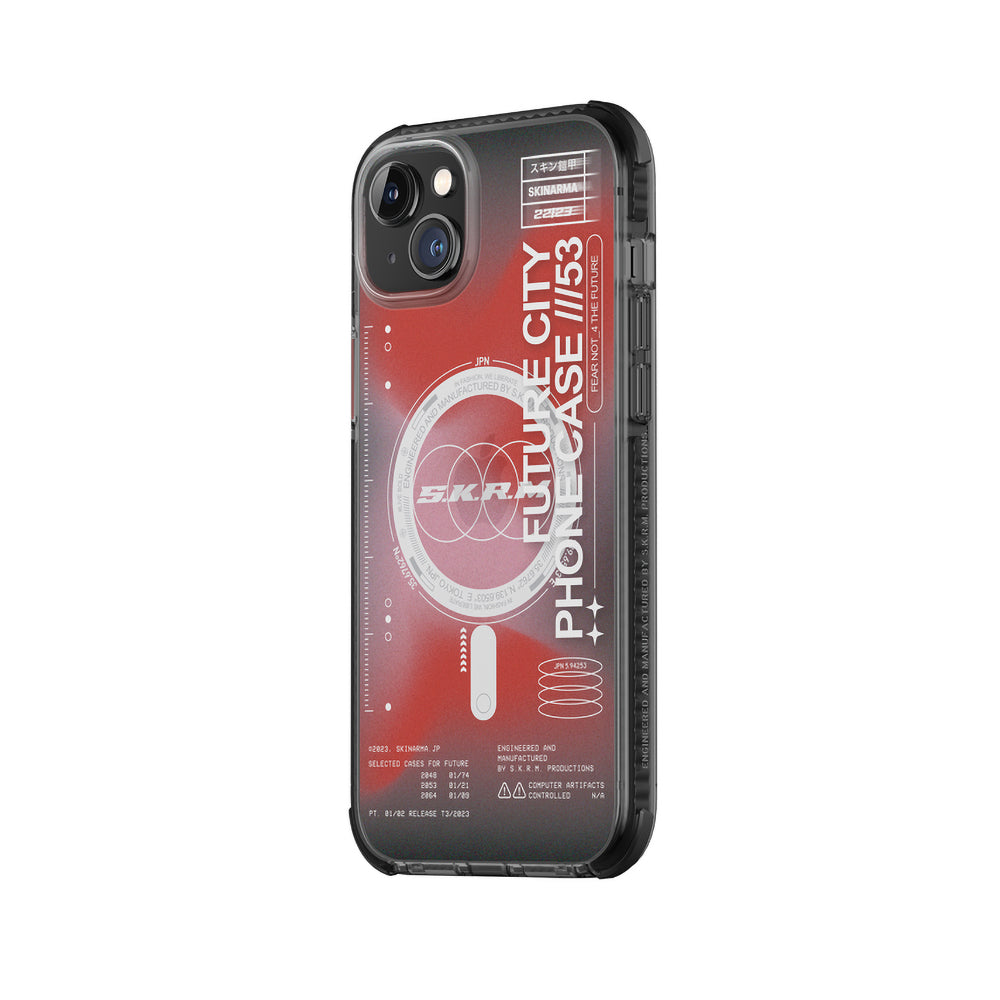 Apple iPhone 14 Kılıf SkinArma Şeffaf Airbag Tasarımlı M-safe Şarj Özellikli Shorai Kapak Mor