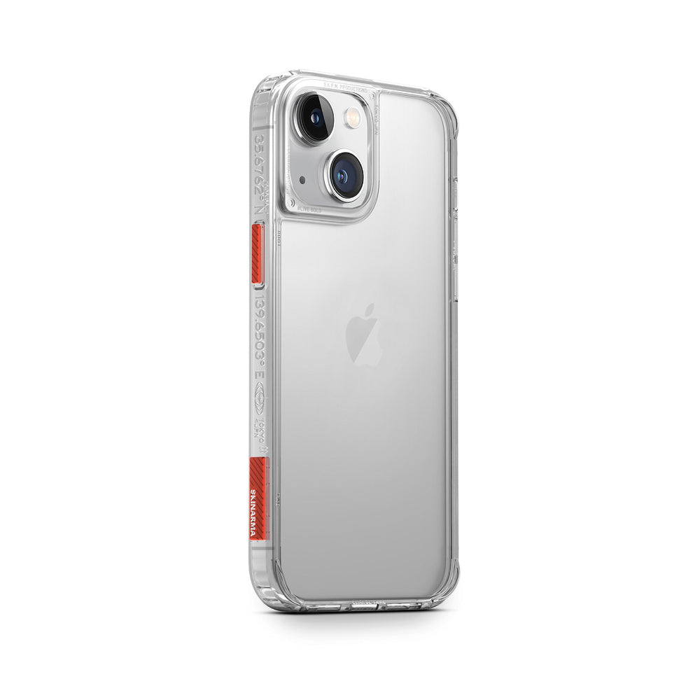 Apple iPhone 14 Kılıf SkinArma Şeffaf Airbag Tasarımlı Saido Kapak Renksiz