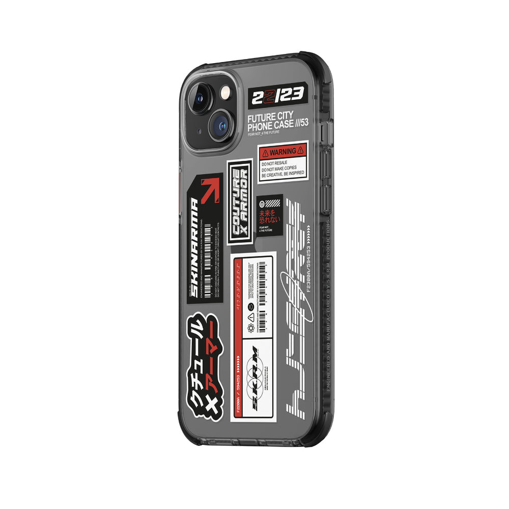 Apple iPhone 14 Kılıf SkinArma Şeffaf Desenli Airbag Tasarımlı Taito Kapak Renksiz