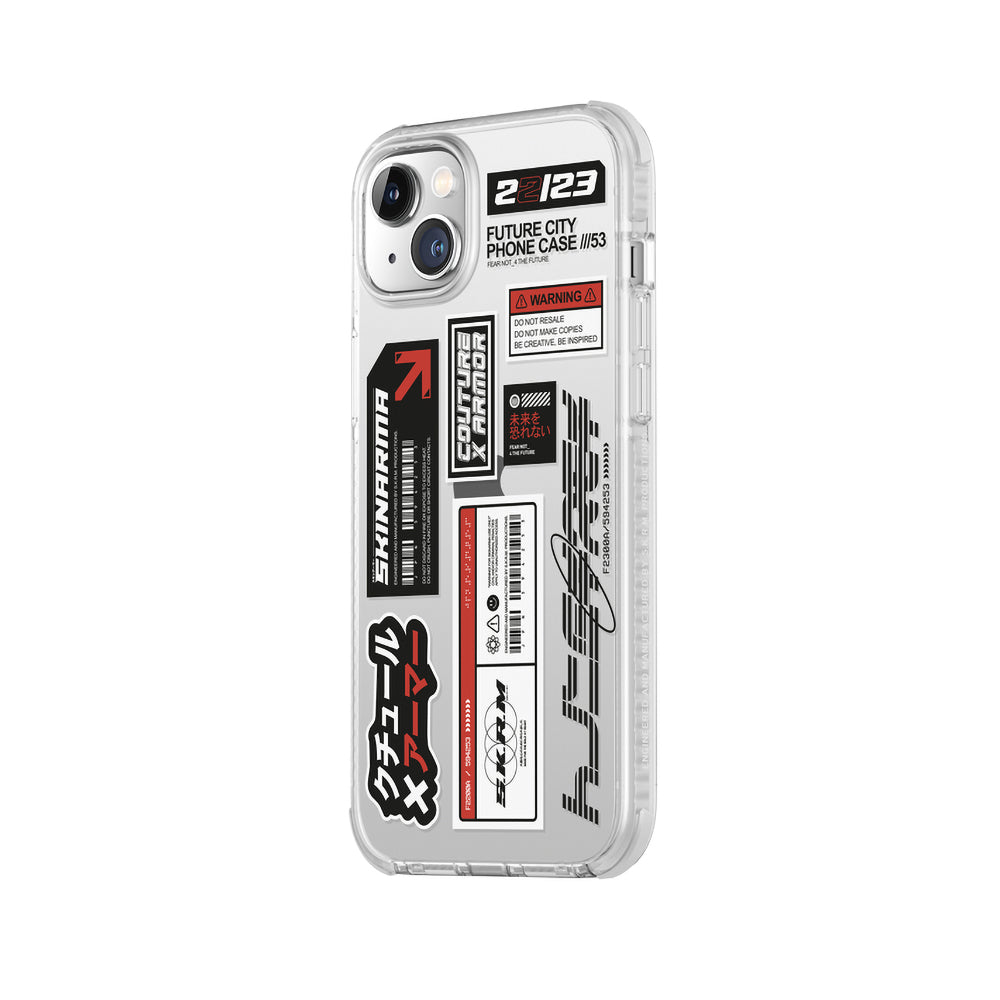 Apple iPhone 14 Kılıf SkinArma Şeffaf Desenli Airbag Tasarımlı Taito Kapak Renksiz