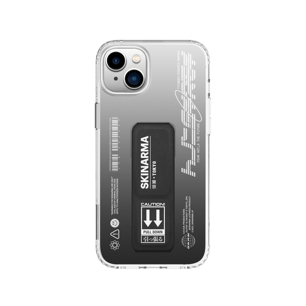 Apple iPhone 14 Kılıf SkinArma Standlı Şeffaf Tasarımlı Taihi Kobai Kapak Derin Mor