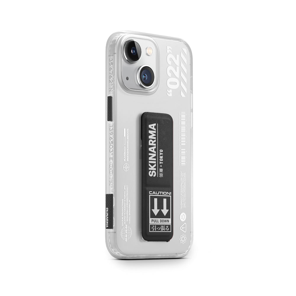 Apple iPhone 14 Kılıf SkinArma Standlı Şeffaf Tasarımlı Taihi Sora Kapak Siyah