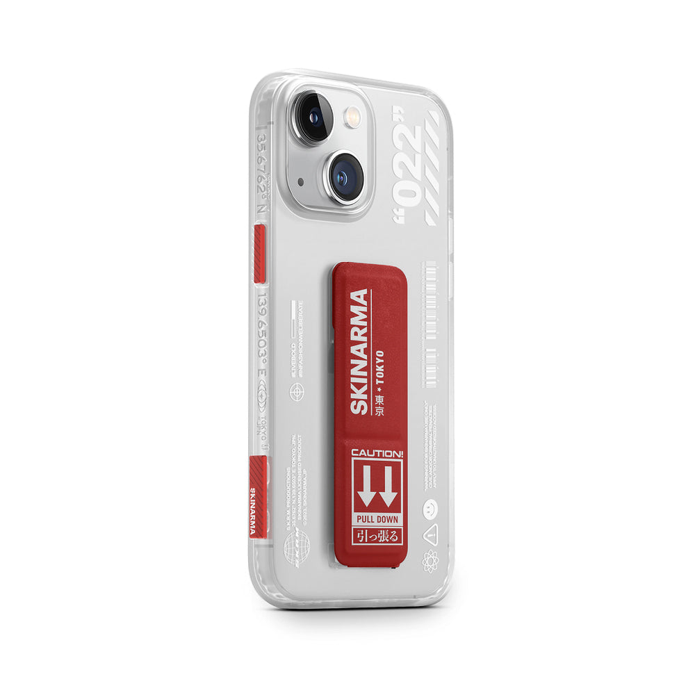 Apple iPhone 14 Kılıf SkinArma Standlı Şeffaf Tasarımlı Taihi Sora Kapak Siyah