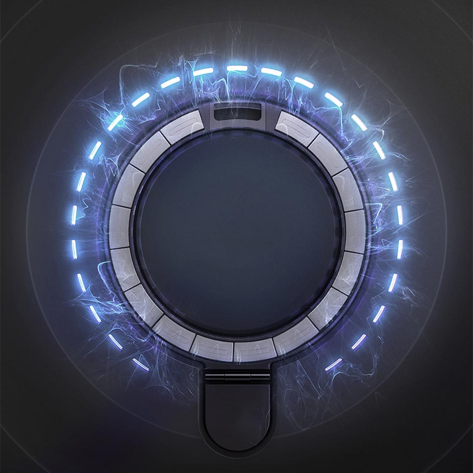 Apple iPhone 14 Kılıf Wiwu ZMM-010 M-safe Şarj Özellikli Parmak İzi Bırakmayan Mat Transparan Standlı Kapak Derin Mor