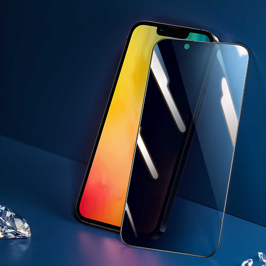Apple iPhone 14 Plus Benks 0.3mm V Pro Privacy Hayalet Ekran Koruyucu Siyah