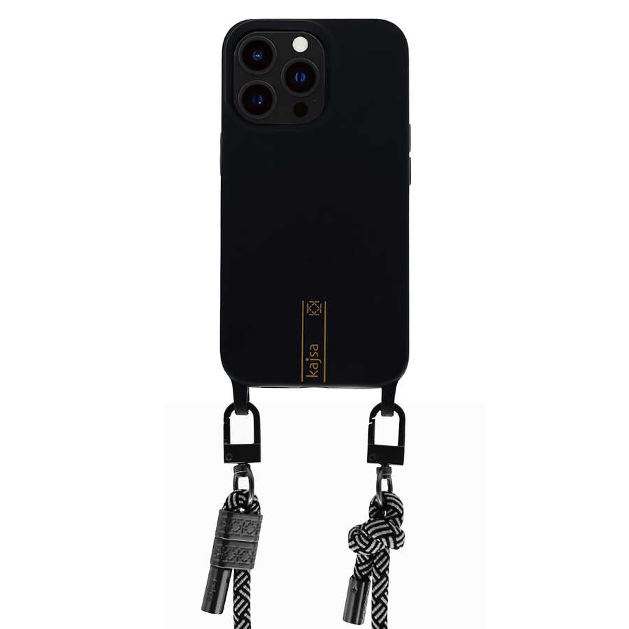 Apple iPhone 14 Plus Kılıf Kajsa Missy And Match Klasik İp Askılı Kapak Yeşil