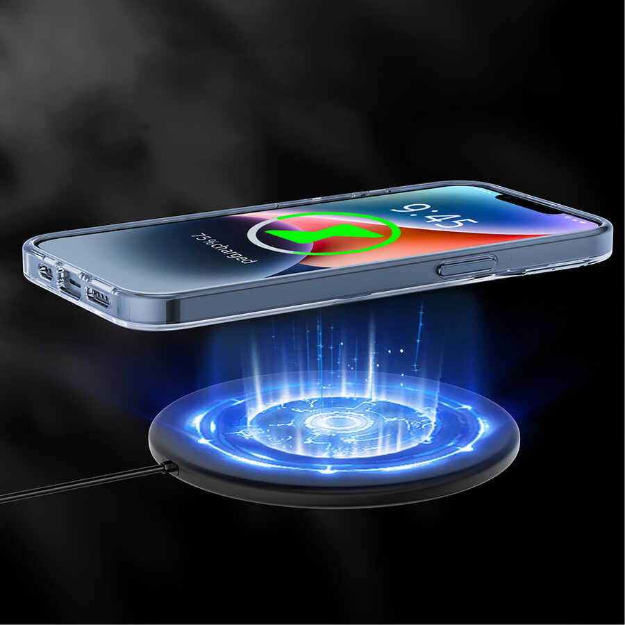 Apple iPhone 14 Plus Kılıf M-safe Şarj Özellikli Youngkit Coloured Glaze Serisi Kapak Beyaz