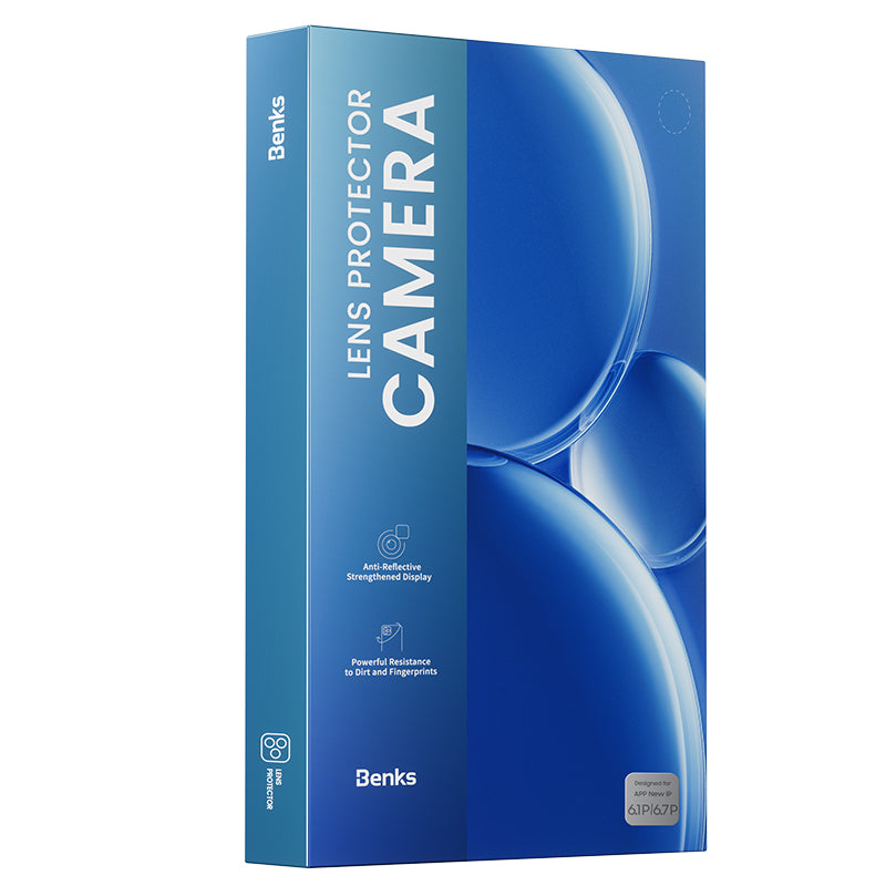 Apple iPhone 14 Pro Benks DR Safir Kamera Lens Koruyucu Siyah