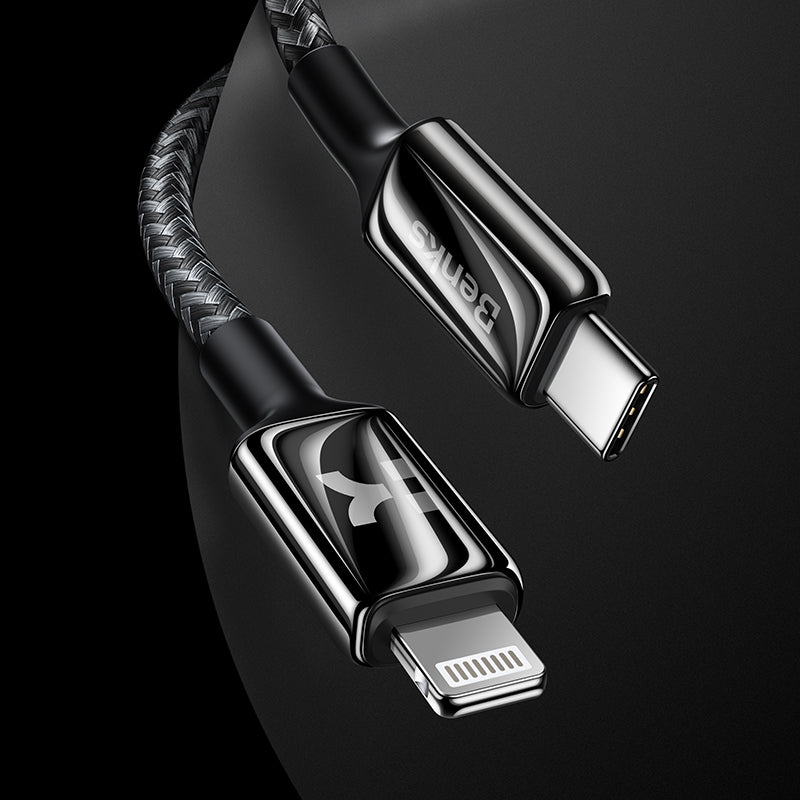 Apple iPhone 14 Pro Benks Grand Combo 5in1 Aksesuar Seti Kılıf-Ekran Koruyucu-Lens Koruyucu-Kablo-Powerbank Siyah