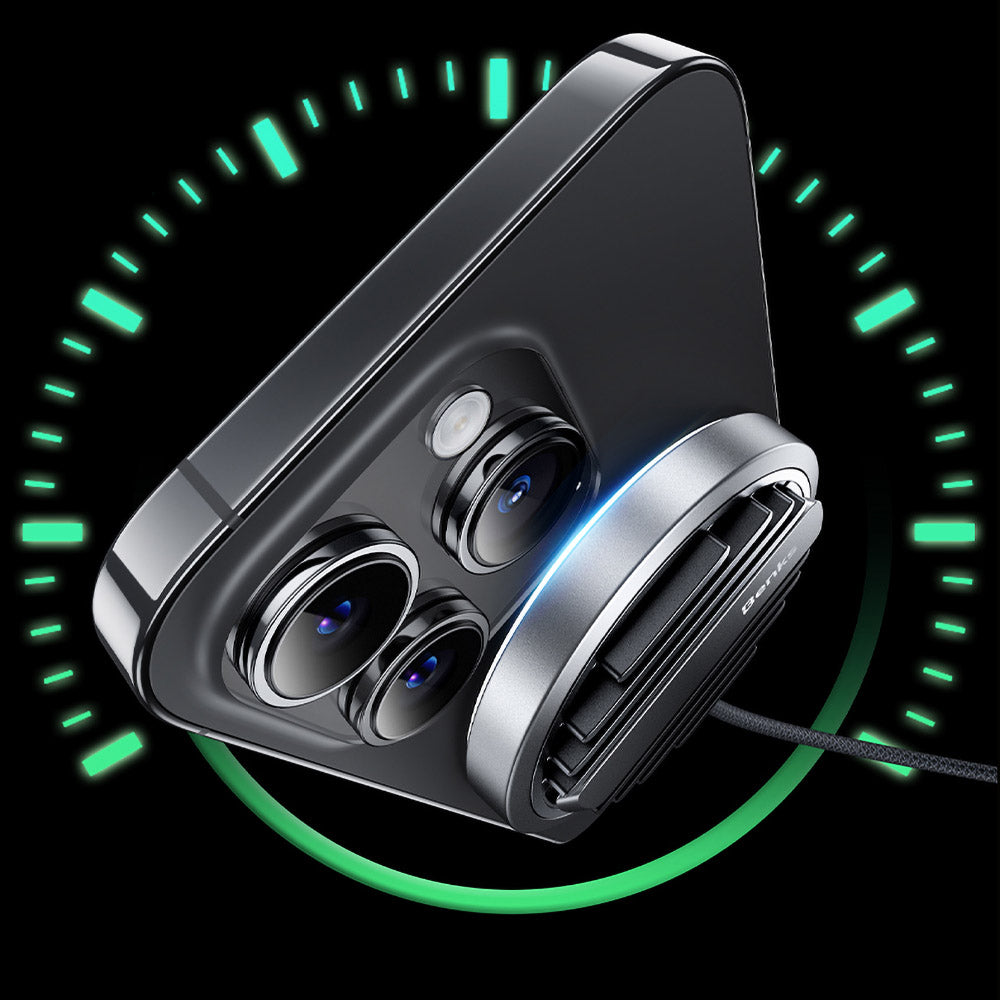 Apple iPhone 14 Pro Benks Grand Combo MFM01 3in1 Aksesuar Seti Kılıf-Ekran Koruyucu-Wireless Şarj Aleti Siyah