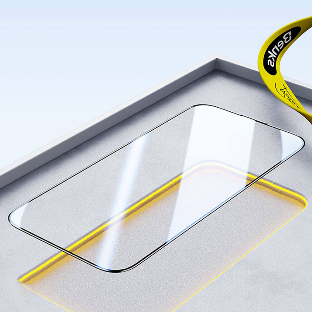 Apple iPhone 14 Pro Benks V Pro Ultra Shield 0.3mm Ekran Koruyucu + Kolay Uygulama Aparatlı Siyah