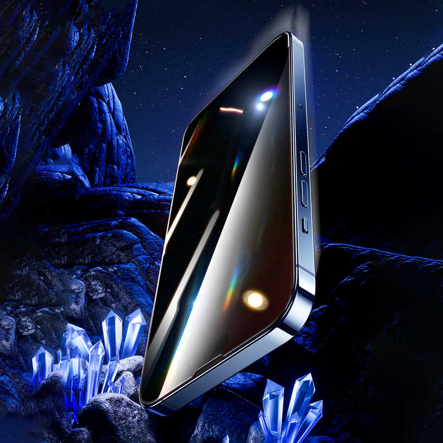 Apple iPhone 14 Pro Benks Yeni Seri V Pro Plus Privacy Hayalet Ekran Koruyucu Siyah