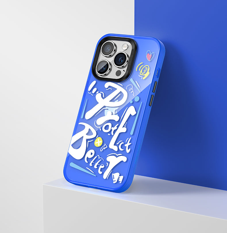 Apple iPhone 14 Pro Kılıf Airbagli TPU Yazı Temalı Benks Dynamic New Kapak Yeşil