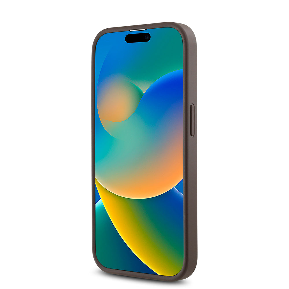 Apple iPhone 14 Pro Kılıf Guess Orjinal Lisanslı M-safe Şarj Özellikli Gül Baskılı 4G Desenli Yazı Logolu Kapak Siyah