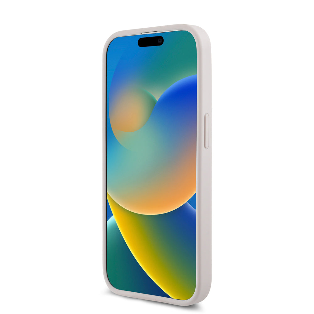 Apple iPhone 14 Pro Kılıf Guess Orjinal Lisanslı M-safe Şarj Özellikli Small 4G Classic Kapak Kahverengi