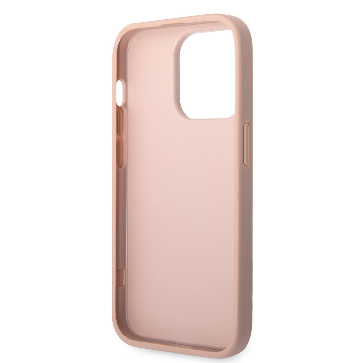 Apple iPhone 14 Pro Kılıf GUESS PU Safran Deri Kartlıklı Dizayn Kapak Pembe