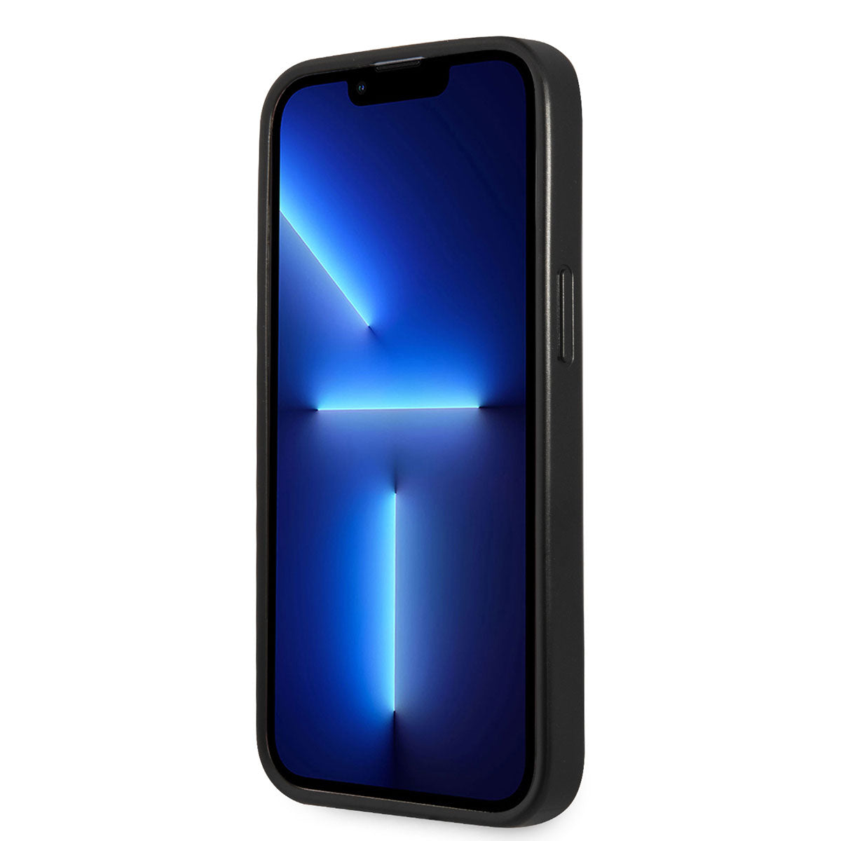 Apple iPhone 14 Pro Kılıf GUESS PU Safran Deri Üçgen Logo Dizayn Kapak Krem