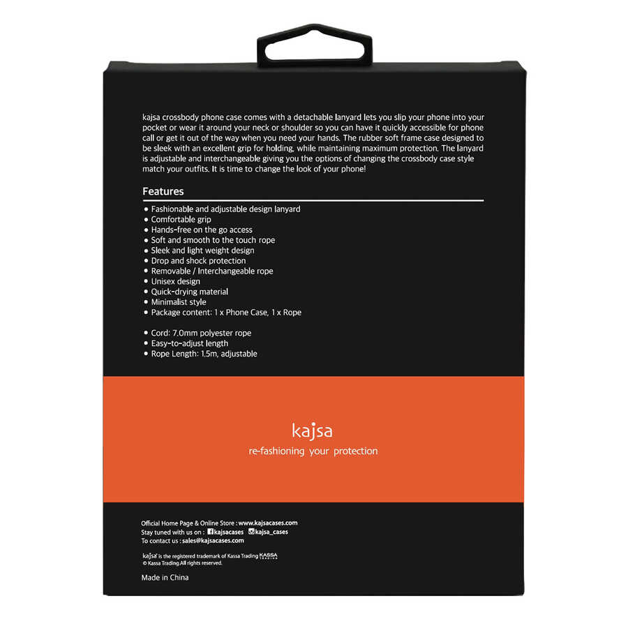 Apple iPhone 14 Pro Kılıf Kajsa Missy And Match Klasik İp Askılı Kapak Siyah