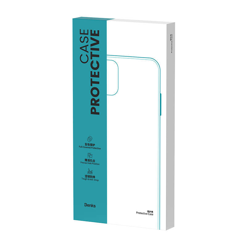 Apple iPhone 14 Pro Kılıf M-safe Şarj Özellikli Benks 1.8mm Ultra İnce Şeffaf Kapak Renksiz