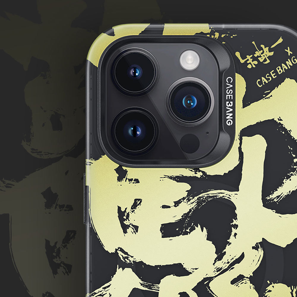 Apple iPhone 14 Pro Kılıf M-safe Şarj Özellikli Benks Casebang Calligraphy Joy Kapak Beyaz